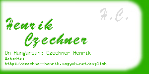 henrik czechner business card